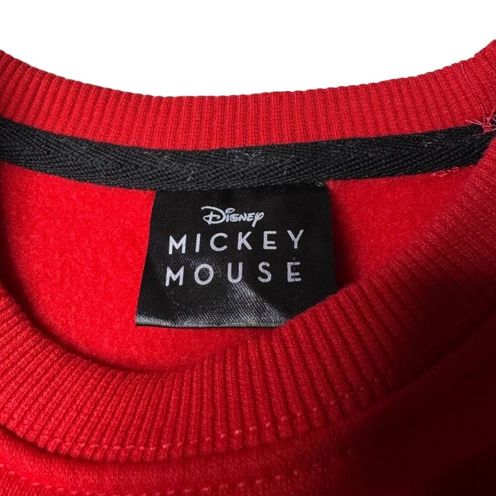 Disney Mickey Mouse Red Sketch Graphic Crewneck Sweatshirt Medium - Picture 7 of 9